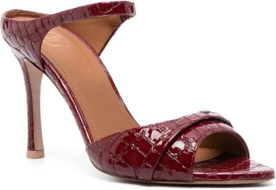 Malone Souliers Una 90mm leather pumps Red