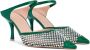 Malone Souliers Vega 70mm crystal-embellished mules Green - Thumbnail 2