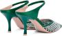 Malone Souliers Vega 70mm crystal-embellished mules Green - Thumbnail 3