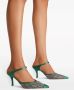 Malone Souliers Vega 70mm crystal-embellished mules Green - Thumbnail 5