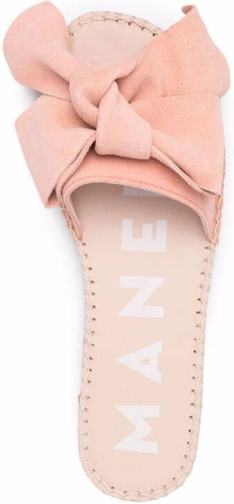 Manebi bow-detail sandals Pink