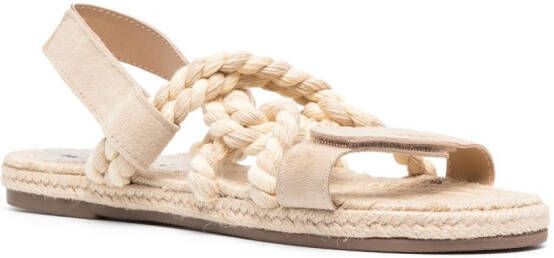Manebi braided flat sandals Neutrals