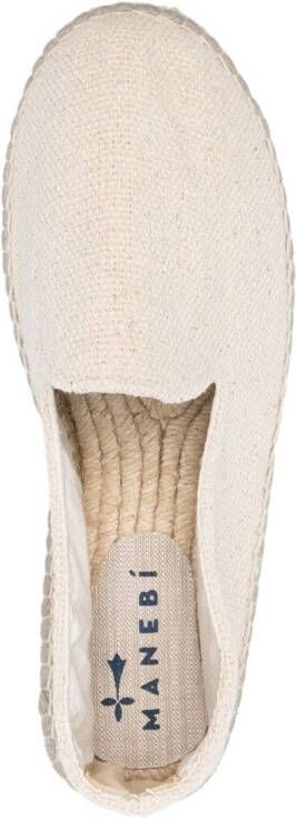 Manebi braided sole espadrilles Neutrals