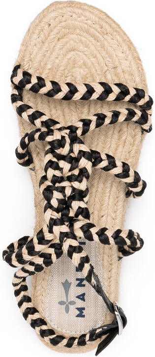 Manebi flat rope sandals Neutrals
