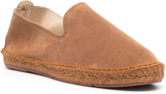 Manebi flat suede espadrilles Brown