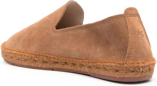 Manebi flat suede espadrilles Brown