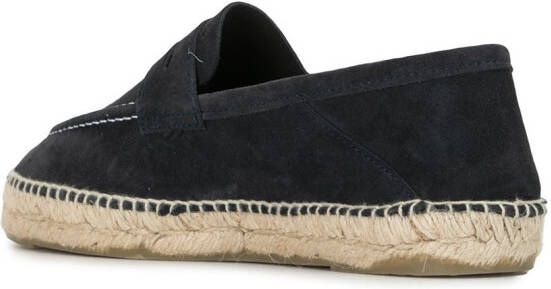 Manebi Hamptons collapsible-heel loafer espadrilles Black