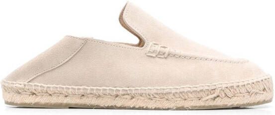 Manebi Hamptons leather espadrilles Neutrals