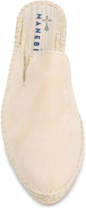 Manebi Hamptons mule espadrilles Neutrals