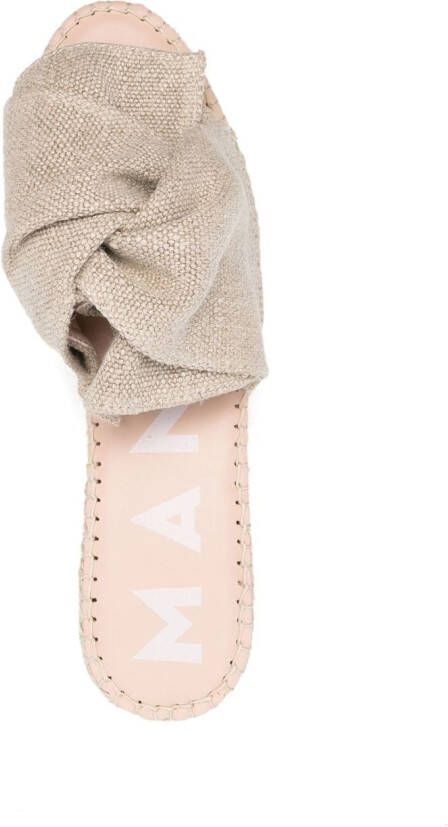 Manebi Havana platform-sole espadrilles Neutrals