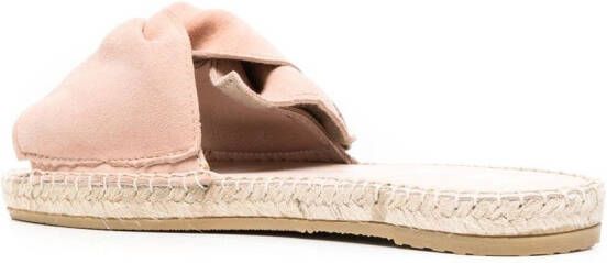 Manebi knot-detail slip-on sandals Pink