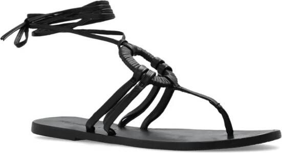 Manebi Mer leather sandals Black