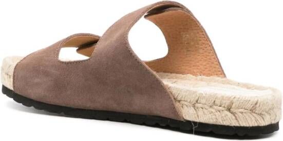 Manebi Nordic suede sandals Brown