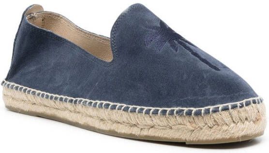 Manebi Palm Springs suede espadrilles Blue