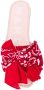 Manebi scarf tied slides Red - Thumbnail 4