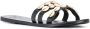 Manebi shell trim flat sandals Black - Thumbnail 2
