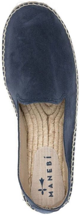 Manebi slip-on leather espadrilles Blue