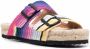 Manebi Tulum striped double-strap slides Blue - Thumbnail 2