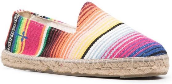 Manebi Tulum striped espadrilles Blue