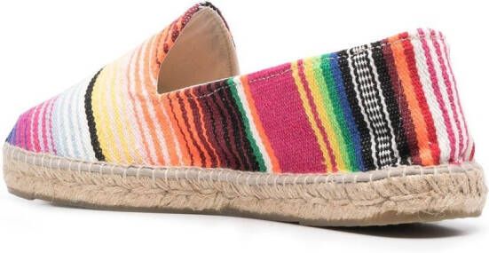 Manebi Tulum striped espadrilles Blue