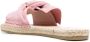Manebi twist-front suede espadrilles Pink - Thumbnail 3
