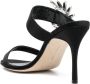 Manolo Blahnik 100mm crystal-embellished sandals Black - Thumbnail 3