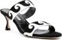 Manolo Blahnik Bemusa 70mm leather sandals Black - Thumbnail 2