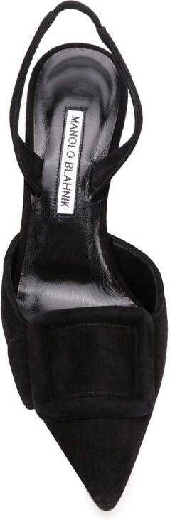 Manolo Blahnik buckle front pumps Black