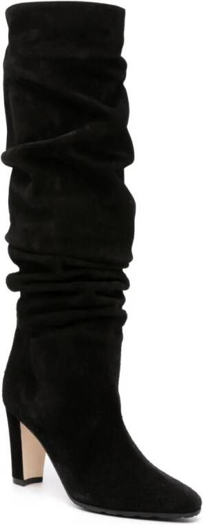 Manolo Blahnik Calasso 85mm suede boots Black