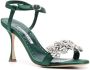 Manolo Blahnik crystal-embellished sandals Green - Thumbnail 2
