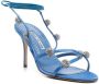 Manolo Blahnik Elsa 100mm bead-strap sandals Blue - Thumbnail 2