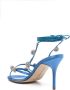 Manolo Blahnik Elsa 100mm bead-strap sandals Blue - Thumbnail 3
