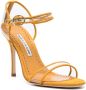 Manolo Blahnik Fersen 105mm suede sandals Yellow - Thumbnail 2