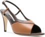 Manolo Blahnik Flora 90mm leather sandals Brown - Thumbnail 2