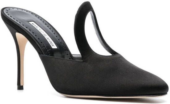 Manolo Blahnik Fugati 100mm heeled mules Black