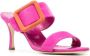 Manolo Blahnik Gable 70mm buckled suede mules Pink - Thumbnail 2