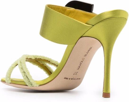 Manolo Blahnik Guey open toe mules Green