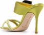 Manolo Blahnik Guey open toe mules Green - Thumbnail 3