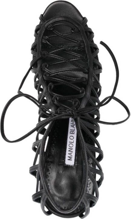 Manolo Blahnik Hamzana 110mm strappy sandals Black