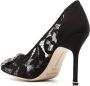 Manolo Blahnik Hangisi 102mm lace pumps Black - Thumbnail 3