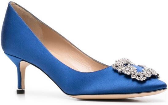 Manolo Blahnik Hangisi 50mm pumps Blue