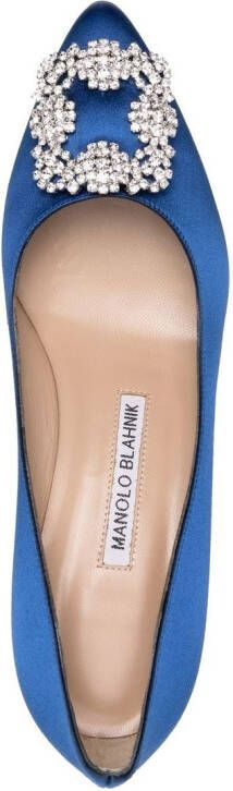 Manolo Blahnik Hangisi 50mm pumps Blue