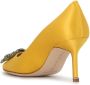 Manolo Blahnik Hangisi 70mm pumps Yellow - Thumbnail 3