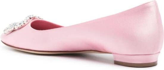 Manolo Blahnik Hangisi ballerina shoes Pink
