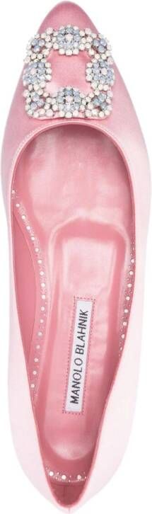 Manolo Blahnik Hangisi ballerina shoes Pink