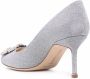 Manolo Blahnik Hangisi 70mm glitter pumps Grey - Thumbnail 3