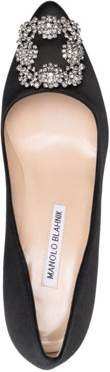 Manolo Blahnik Hangisi pointed pumps Black