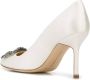 Manolo Blahnik Hangisi 90mm satin pumps Neutrals - Thumbnail 3