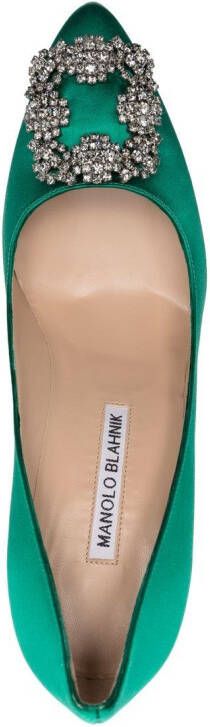 Manolo Blahnik Hangsi 105mm pumps Green