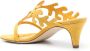 Manolo Blahnik Hidrag 50mm suede sandals Yellow - Thumbnail 3